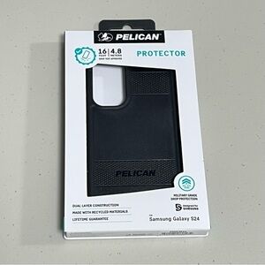 🆕 PELICAN Samsung Galaxy S24 Protector Military Grade Cellphone Case in Black